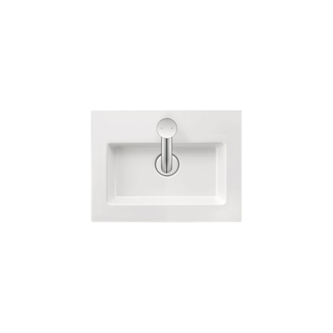Duravit Möbel-Handwaschbecken White Tulip 45x33cm, o. ÜL, m HLB, m Hahnloch, weiß