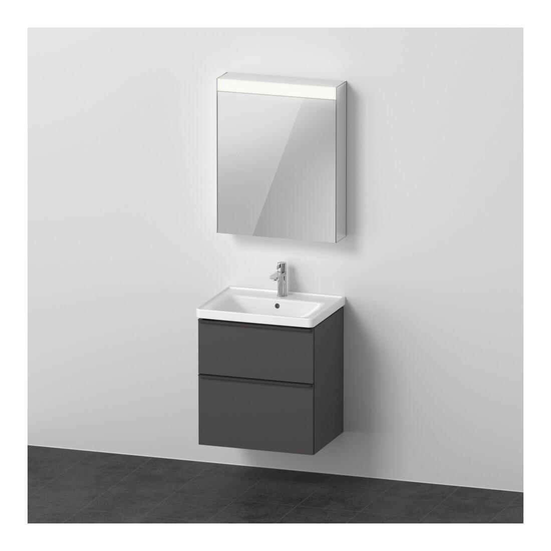 Duravit Möbel-Set D-Neo 60x48cm, WT, WTU, 1SBK, SP, An L, gra ma