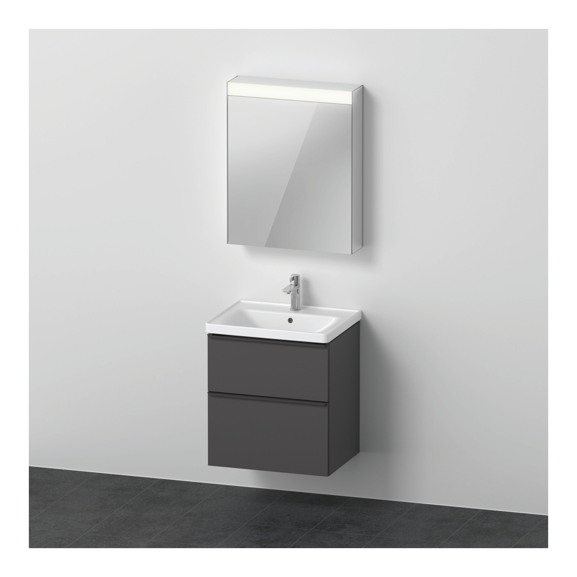 Duravit Möbel-Set D-Neo 60x48cm, WT, WTU, 1SBK, SP, An R, gra ma