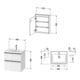 Duravit Möbel-Set D-Neo 60x48cm, WT, WTU, 1SBK, SP, An R, we. ma-3