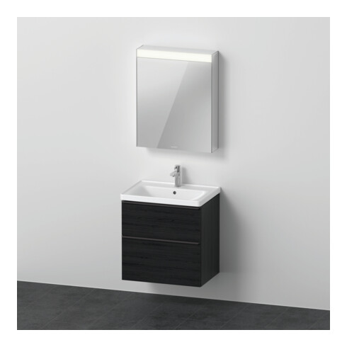 Duravit Möbel-Set D-Neo 650mm, Anschlag links, Eiche schwarz