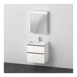 Duravit Möbel-Set D-Neo 650mm, Anschlag rechts, weiß Hochglanz