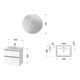 Duravit Möbel-Set D-Neo 650mm, Eiche Schwarz-3