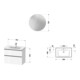 Duravit Möbel-Set D-Neo 800mm, Graphit Matt-3