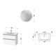 Duravit Möbel-Set D-Neo 800mm, weiß Hochglanz-3