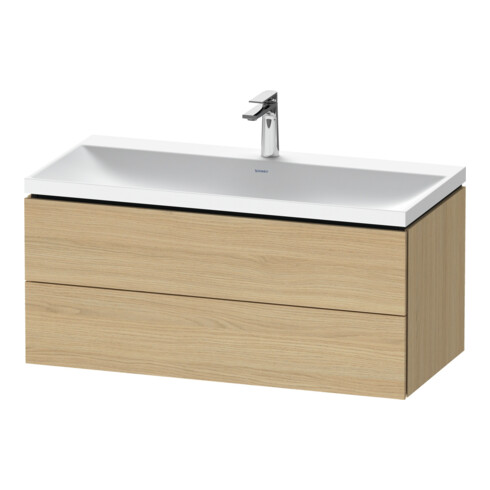 Duravit Möbel-Set L-Cube 100x48x48cm, m Hahnl., Ei Nat, 2 Schub.