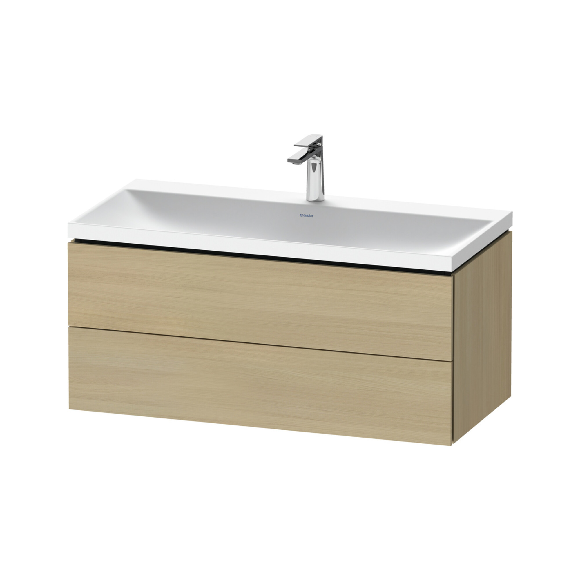Duravit Möbel-Set L-Cube 100x48x48cm, m Hahnl., med. Ei, 2 Schub.