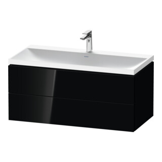 Duravit Möbel-Set L-Cube 100x48x48cm, m Hahnl., sw hgl, 2 Schub.