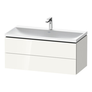 Duravit Möbel-Set L-Cube 100x48x48cm, m Hahnl., we. hgl, 2 Schub.