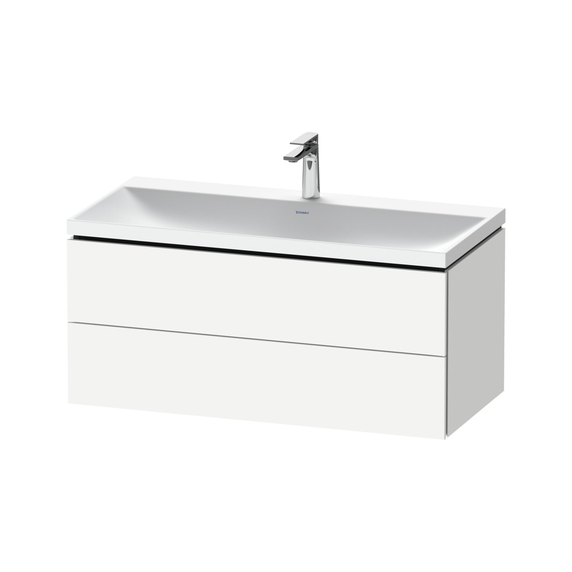 Duravit Möbel-Set L-Cube 100x48x48cm, m Hahnl., we. ma, 2 Schub.