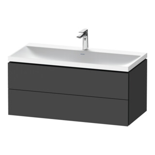 Duravit Möbel-Set L-Cube 100x48x48cm, m HL, graph ma, 2 Schub.