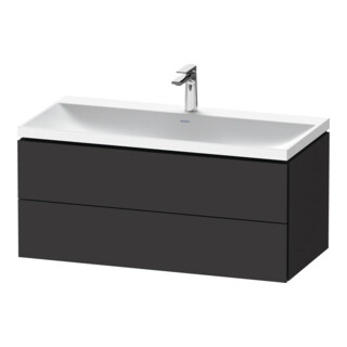 Duravit Möbel-Set L-Cube 100x48x48cm, m HL, graph matt, 2 Schub.