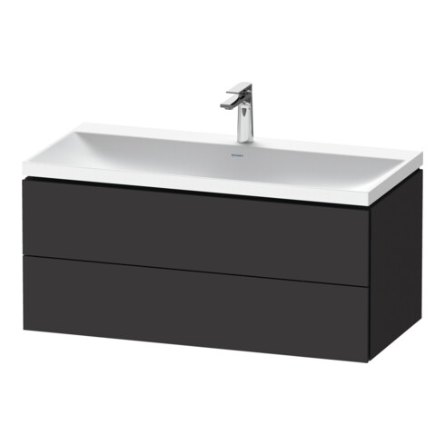 Duravit Möbel-Set L-Cube 100x48x48cm, m HL, graph matt, 2 Schub.