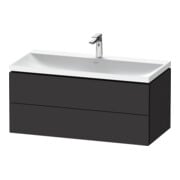 Duravit Möbel-Set L-Cube 100x48x48cm, m HL, graph matt, 2 Schub.