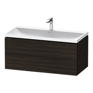 Duravit Möbel-Set L-Cube 100x48x48cm, m HL, Nussb geb., 2 Schub.