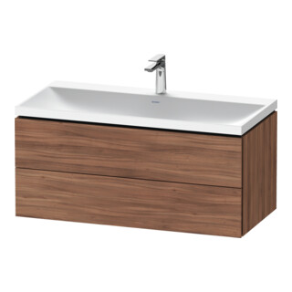 Duravit Möbel-Set L-Cube 100x48x48cm, m HL, Nussb Nat, 2 Schub.
