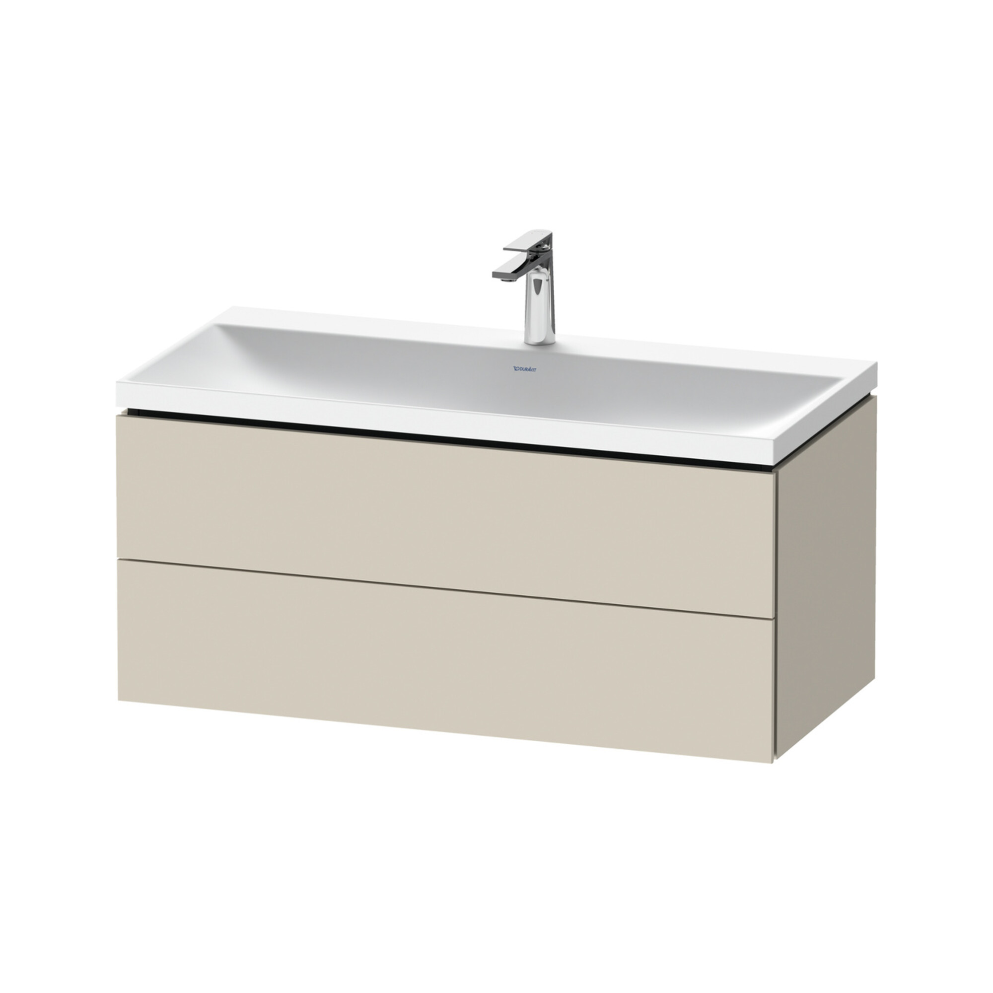 Duravit Möbel-Set L-Cube 100x48x48cm, m HL, Tau matt, 2 Schub.