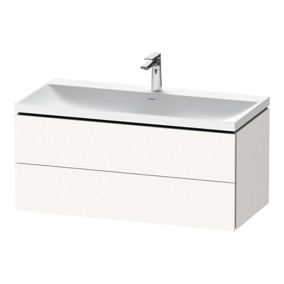 Duravit Möbel-Set L-Cube 100x48x48cm, m HL, we. matt, 2 Schub.