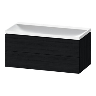 Duravit Möbel-Set L-Cube 100x48x48cm, o. Hahnl., Ei sw, 2 Schub.