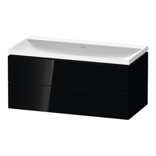 Duravit Möbel-Set L-Cube 100x48x48cm, o. Hahnl., sw hgl, 2 Schub.