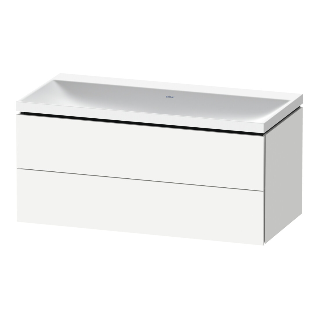 Duravit Möbel-Set L-Cube 100x48x48cm, o. Hahnl., we. ma, 2 Schub.