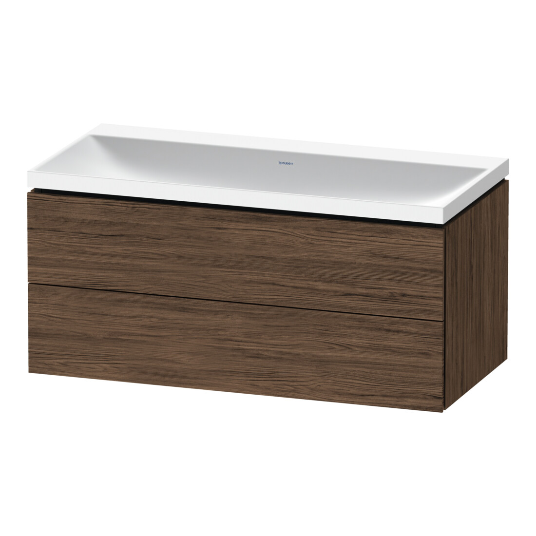 Duravit Möbel-Set L-Cube 100x48x48cm, o HL, Nussb dkl., 2 Schub.