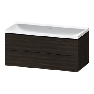 Duravit Möbel-Set L-Cube 100x48x48cm, o HL, Nussb geb., 2 Schub.