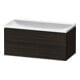 Duravit Möbel-Set L-Cube 100x48x48cm, o HL, Nussb geb., 2 Schub.-1