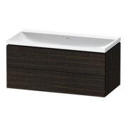 Duravit Möbel-Set L-Cube 100x48x48cm, o HL, Nussb geb., 2 Schub.