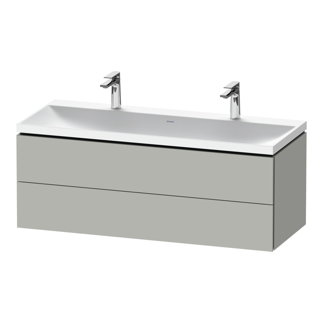 Duravit Möbel-Set L-Cube 120x48x48cm, m 2 HL, 2 SBK, betongr ma