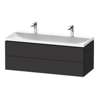 Duravit Möbel-Set L-Cube 120x48x48cm, m 2 HL, 2 SBK, graph matt