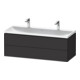Duravit Möbel-Set L-Cube 120x48x48cm, m 2 HL, 2 SBK, graph matt-1