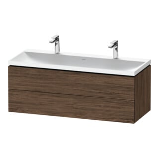 Duravit Möbel-Set L-Cube 120x48x48cm, m 2 HL, 2 SBK, Nussb dkl.