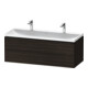 Duravit Möbel-Set L-Cube 120x48x48cm, m 2 HL, 2 SBK, Nussb geb.-1