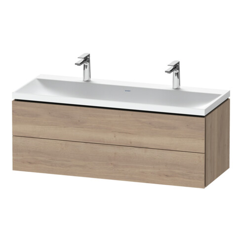Duravit Möbel-Set L-Cube 120x48x48cm, m 2 HL, 2 Schub., Ei marm.