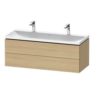 Duravit Möbel-Set L-Cube 120x48x48cm, m 2 HL, 2 Schub., Ei natur