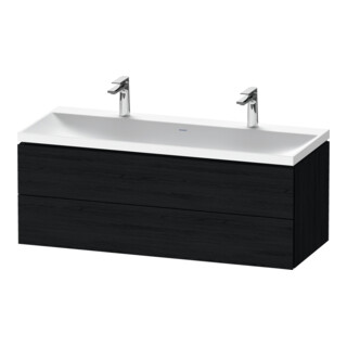 Duravit Möbel-Set L-Cube 120x48x48cm, m 2 HL, 2 Schub., Ei sw