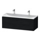 Duravit Möbel-Set L-Cube 120x48x48cm, m 2 HL, 2 Schub., Ei sw-1