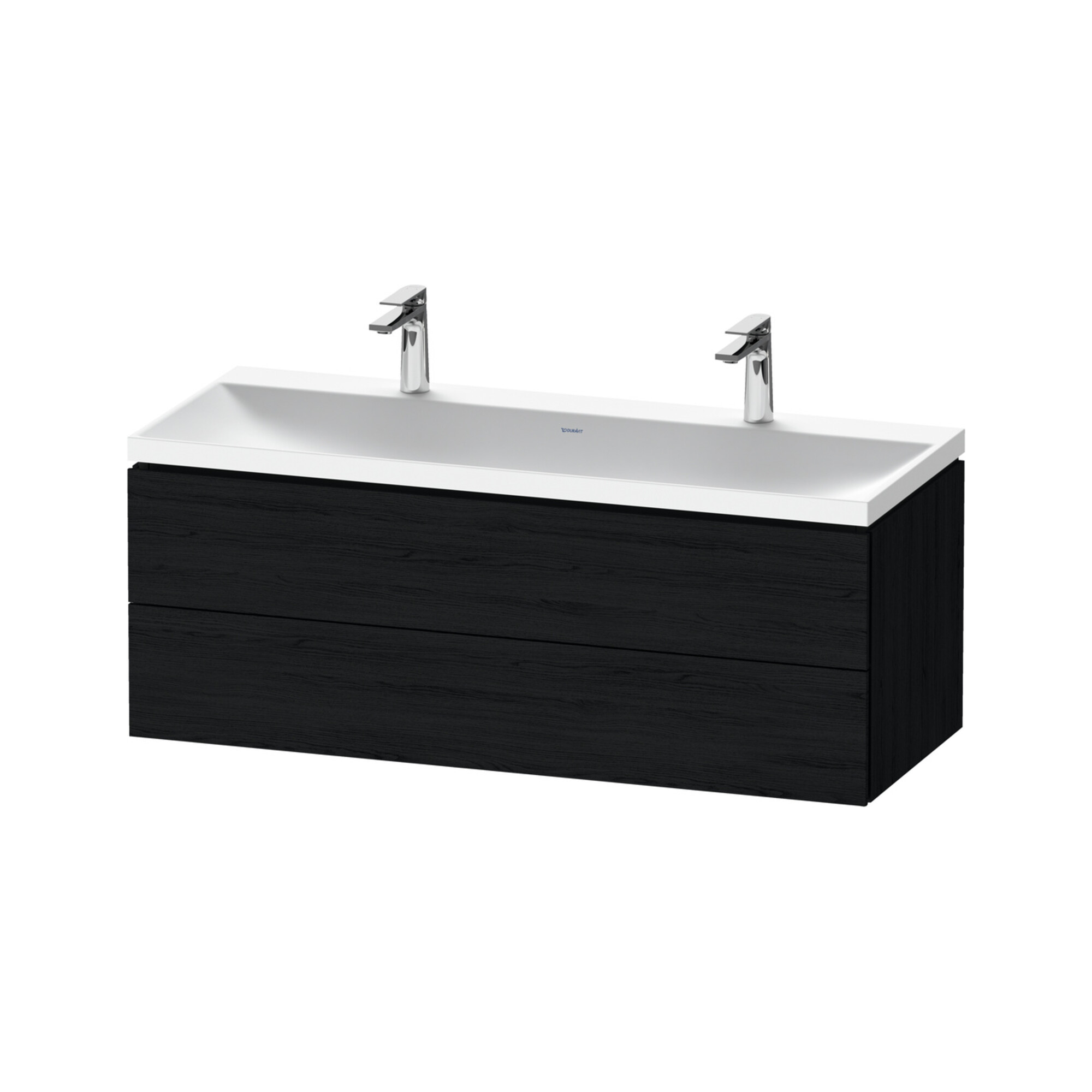 Duravit Möbel-Set L-Cube 120x48x48cm, m 2 HL, 2 Schub., Ei sw
