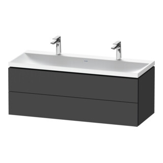 Duravit Möbel-Set L-Cube 120x48x48cm, m 2 HL, 2 Schub., graph ma