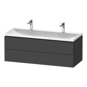Duravit Möbel-Set L-Cube 120x48x48cm, m 2 HL, 2 Schub., graph ma