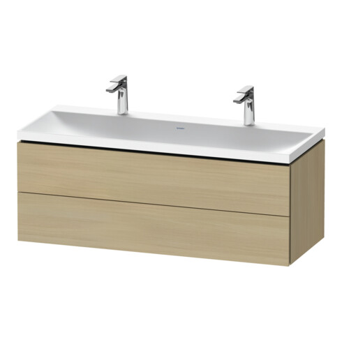 Duravit Möbel-Set L-Cube 120x48x48cm, m 2 HL, 2 Schub., med. Ei