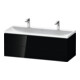 Duravit Möbel-Set L-Cube 120x48x48cm, m 2 HL, 2 Schub., sw hgl-1