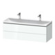 Duravit Möbel-Set L-Cube 120x48x48cm, m 2 HL, 2 Schub., we. hgl-1