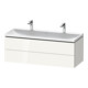 Duravit Möbel-Set L-Cube 120x48x48cm, m 2 HL, 2 Schub., we. hgl-1