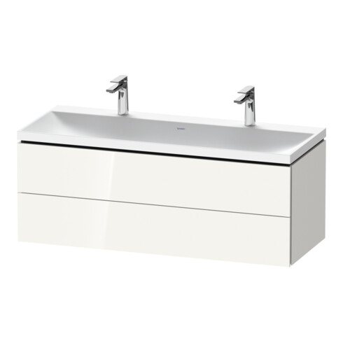 Duravit Möbel-Set L-Cube 120x48x48cm, m 2 HL, 2 Schub., we. hgl