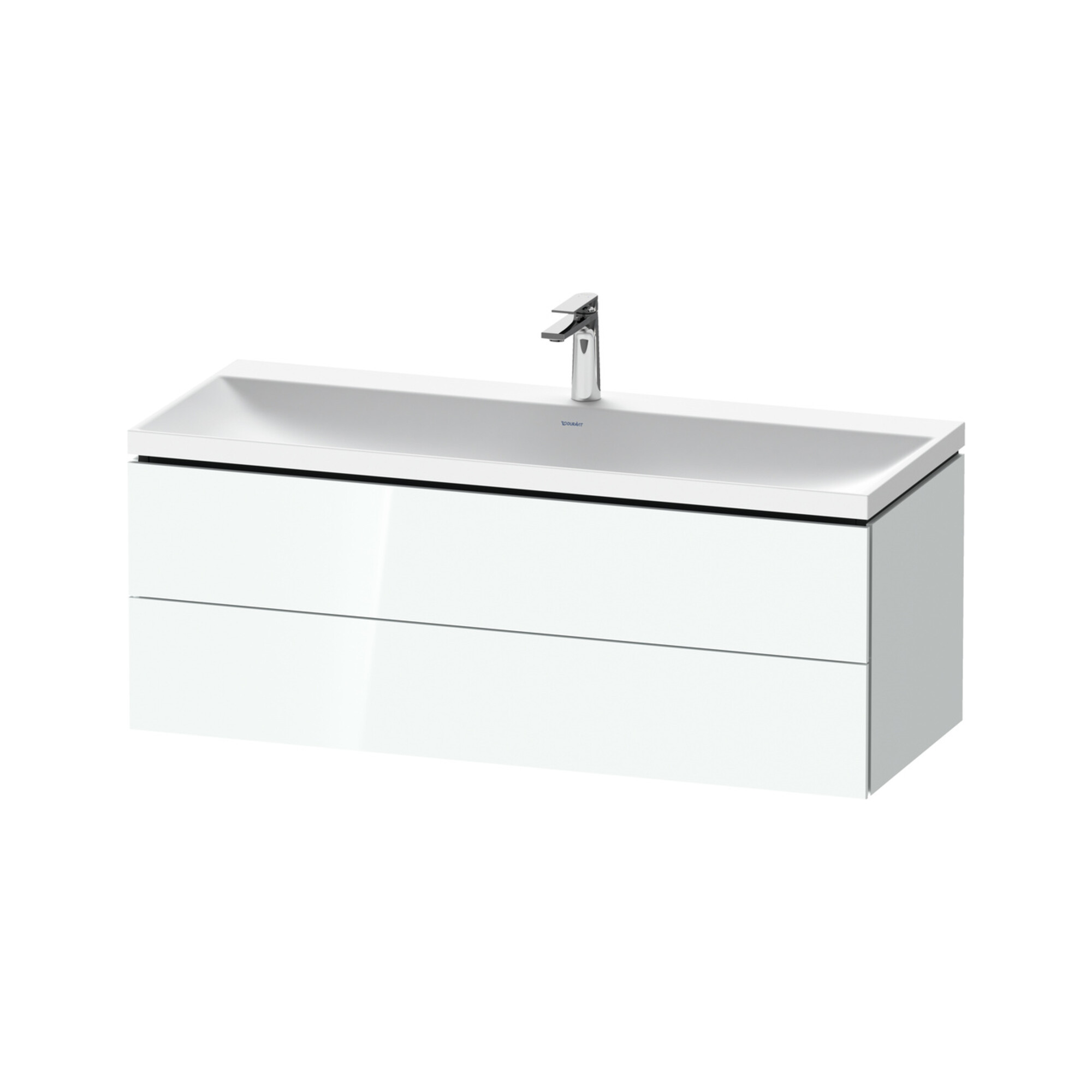 Duravit Möbel-Set L-Cube 120x48x48cm, m Hahnl., we. hgl, 2 Schub.