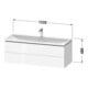 Duravit Möbel-Set L-Cube 120x48x48cm, m HL, E dkl. geb., 2 Schub.-3