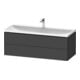 Duravit Möbel-Set L-Cube 120x48x48cm, m HL, graph ma, 2 Schub.-1