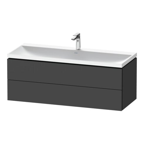Duravit Möbel-Set L-Cube 120x48x48cm, m HL, graph ma, 2 Schub.